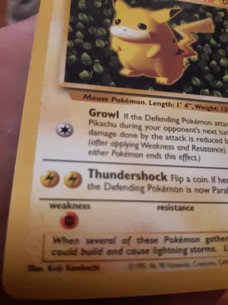 Carta Pokémon Pikachu promo WP1