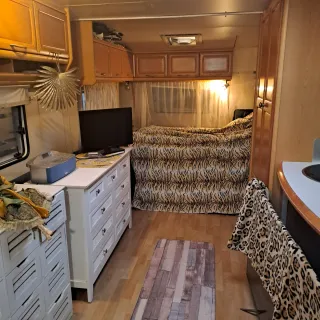 Caravana con parcela fija