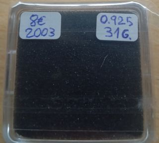 1oz PLATA925 MONEDA DE 8 € PORTUGAL 2003