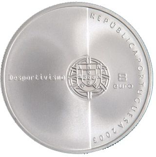 1oz PLATA925 MONEDA DE 8 € PORTUGAL 2003