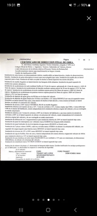 Ford Transit 2005 L2H2 Camperizada y Homologada