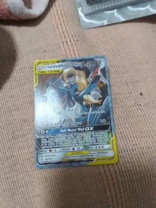 Lucario y Melmetal Tag Team GX Carta Pokémon