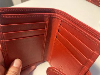 Cartera de piel naranja