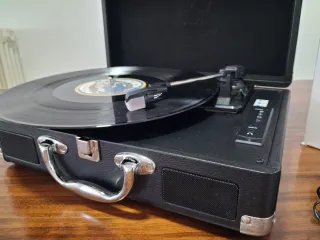 Tocadiscos giradisco portátil maleta Poss