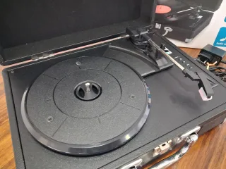 Tocadiscos giradisco portátil maleta Poss