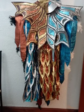 Traje de Carnaval Plumas y Lentejuelas