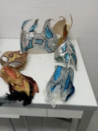 Traje de Carnaval Plumas y Lentejuelas