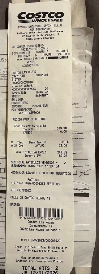 Neumático Pirelli 235/55 R17