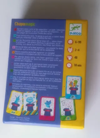 Juego de cartas Chapomagic de la marca Djeco.