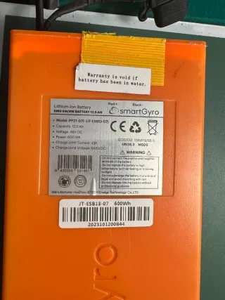 Batería smartgyro 12,5 ah