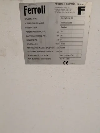 Caldera Gasoil Ferroli Blanca
