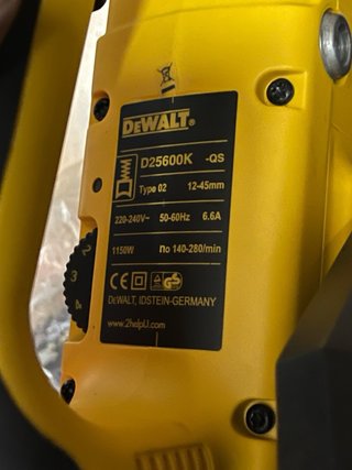 MARTILLO PERCUTOR DEWALT  D25600K 1150W