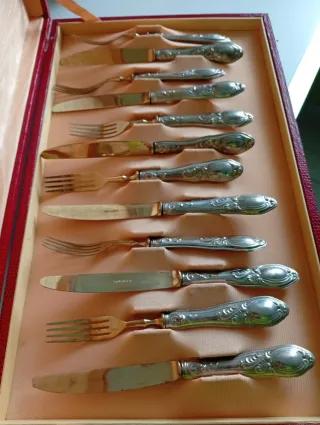 Set posate da dolce vintage Solingen