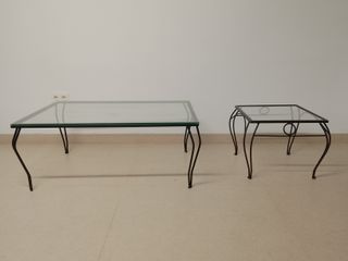 Mesas bajas (cuadradas y rectangulares) de forja