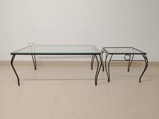 Mesas bajas (cuadradas y rectangulares) de forja