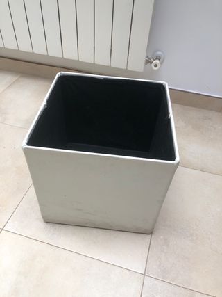 Puff polipiel blanco