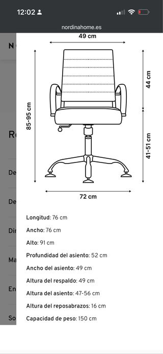 Silla de diseño premium de escritorio.