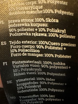 Cazadora de piel real marca Black Premium de EMP