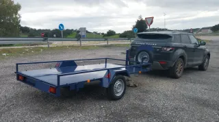 Plataforma 3x1.60m 1 eje con rampas