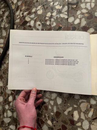 Catálogo Derbi Scooter 50cc Piezas Recambios
