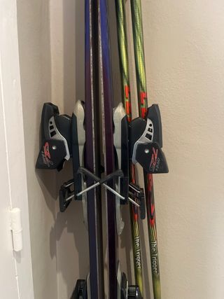 Esquís Salomon X-Free 7.5 (1,75m) y Bastones