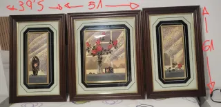Set 3 Cuadros Decorativos Madera