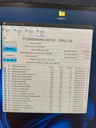 Seagate 2TB HDD 3.5" SATA 7200RPM Reacondicionado