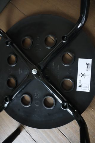 Pack 2 Taburetes Apilables IKEA MARIUS Negros