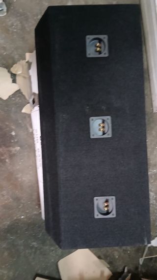 Cajon triple de medios subwoofer