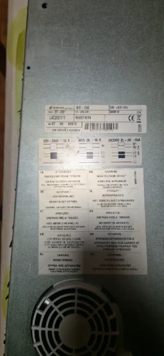 Placa Inducción Edesa Efficient Plus