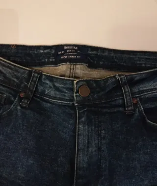 Pantalón vaquero pitillo hombre Talla L