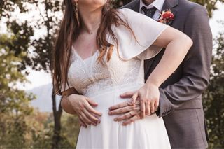 Vestido novia de estilo romántico