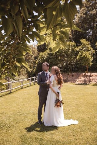 Vestido novia de estilo romántico