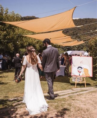 Vestido novia de estilo romántico