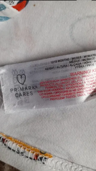 Lote 2 pijamas bebé 12-18 meses Primark