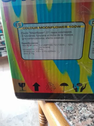 Vendo luz discoteca flor espacial 100w