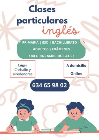 Clases particulares de inglés