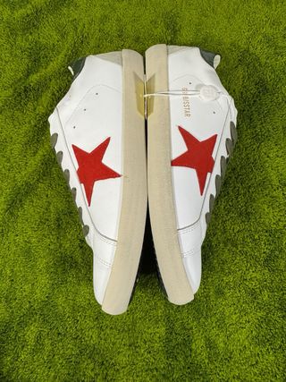 Golden Goose Superstar Talla 42 Rojo/Blanco