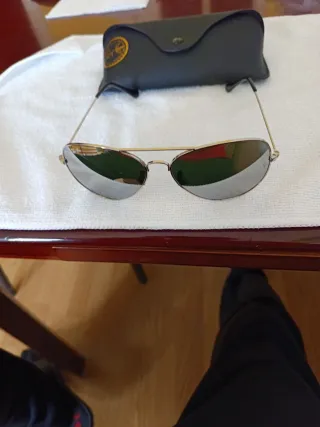 RAY-BAN, modelo aviator aviator, lentes espejo pla