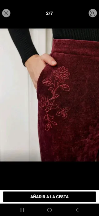 Traje corduroy burdeos