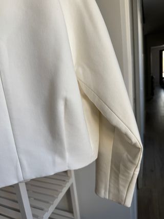 Chaqueta Mango Solapas Blanca prácticamente Nueva