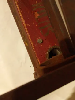 Balanza antigua hierro y madera