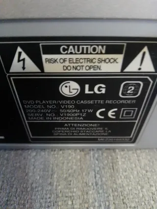 Videoregistratore LG Combo V190 Funziona Telecoman