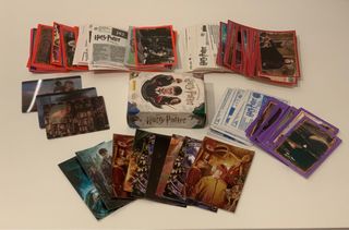 Lote cromos y cartas Harry Potter