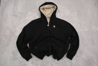 Chaqueta Fila Negra con Borreguito Talla S
