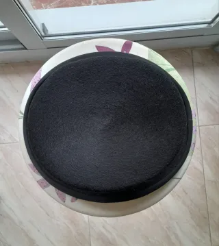 Sombrero chistera negro de lana