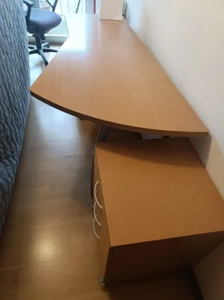 Cama nido con somier de arrastre + mesa y mesilla