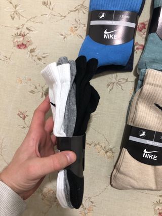 Lote 12 pares de calcetines nike talla 41/45