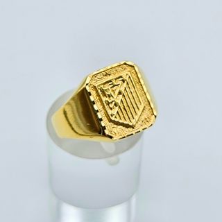 Anillo de Oro 18K Sello Atlético de Madrid, 5,72gr