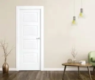 Puerta interior blanca lacada